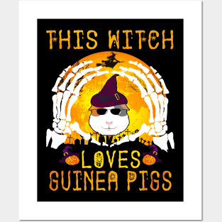 This Witch Loves Guinea Pigs Halloween (125) Posters and Art